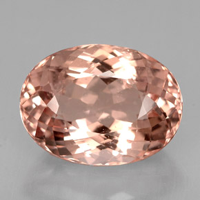 Morganita Salmón natural de 6.32 ct, Corte Óvalo, VS