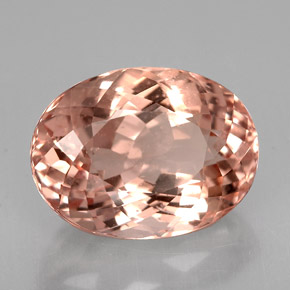 Morganita Salmón natural de 6.32 ct, Corte Óvalo, VS