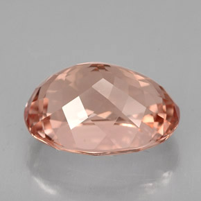 Morganita Salmón natural de 6.32 ct, Corte Óvalo, VS