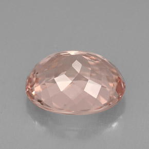 Morganita Salmón natural de 3.77 ct, Corte Óvalo, VVS-VS
