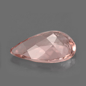 Morganita Rosado claro natural de 3.13 ct, En forma de pera, VS