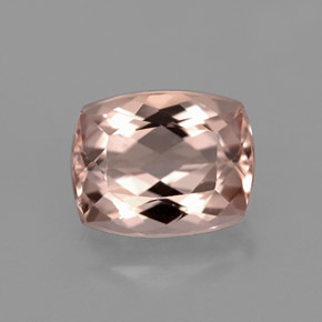 Morganita rosa natural de 3,78 ct, corte cojín, VS
