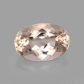 Morganita Rosado claro natural de 3.71 ct, Corte Óvalo, VVS