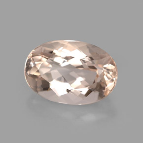 Morganita Rosado claro natural de 3.71 ct, Corte Óvalo, VVS