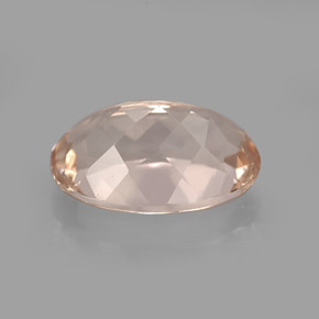 Morganita Rosado claro natural de 3.71 ct, Corte Óvalo, VVS