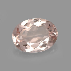 Morganita rosa natural de 3,46 ct, corte óvalo, VVS