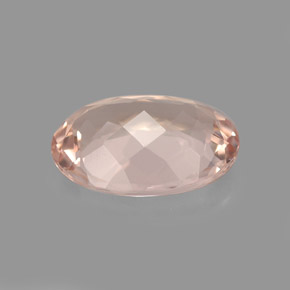 Morganita rosa natural de 3,46 ct, corte óvalo, VVS