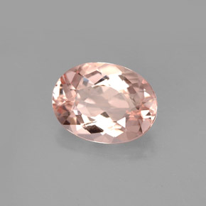 Morganita Rosado claro natural de 3.57 ct, Corte Óvalo, VVS