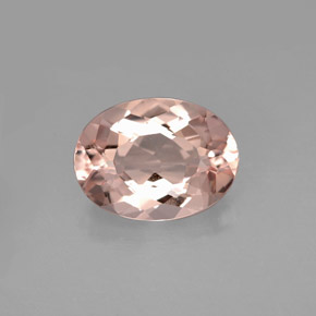 Morganita Rosado claro natural de 3.57 ct, Corte Óvalo, VVS