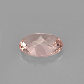 Morganita Rosado claro natural de 3.57 ct, Corte Óvalo, VVS