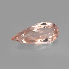Morganita Rosado claro natural de 3.16 ct, En forma de pera, VVS-VS