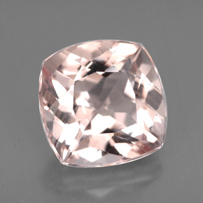 Morganita rosa natural de 4,26 ct, corte cojín, VVS