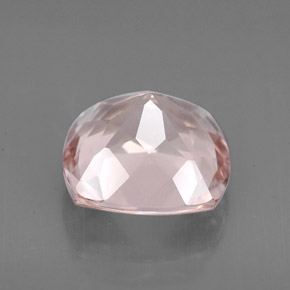 Morganita rosa natural de 4,26 ct, corte cojín, VVS