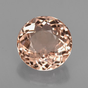 Morganita Salmón natural de 2.43 ct, Corte Redondo, VVS