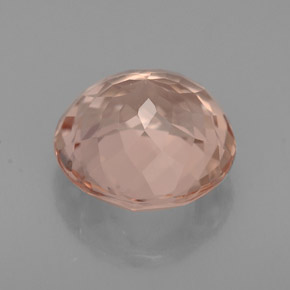 Morganita Salmón natural de 2.43 ct, Corte Redondo, VVS
