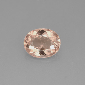 Morganita Rosado claro natural de 1.42 ct, Corte Óvalo, VVS