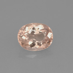 Morganita Rosado claro natural de 1.59 ct, Corte Óvalo, VVS-VS