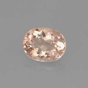 Morganita Rosado claro natural de 1.59 ct, Corte Óvalo, VVS-VS