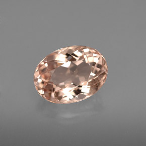Morganita rosa natural de 1,67 ct, corte óvalo, VVS-VS