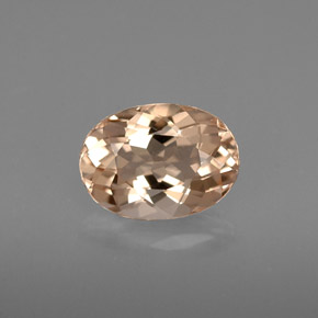 Morganita rosa natural de 1,40 ct, corte óvalo, VVS