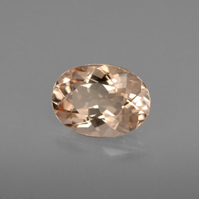 Morganita rosa natural de 1,40 ct, corte óvalo, VVS