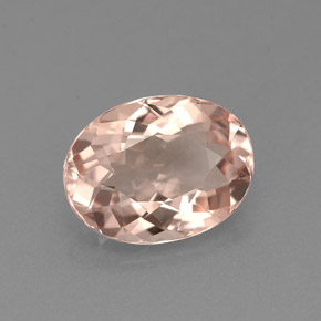 Morganita rosa natural de 1,61 ct, corte óvalo, VVS