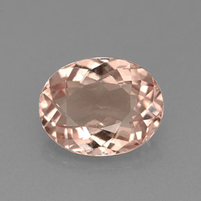 Morganita Rosado claro natural de 1.70 ct, Corte Óvalo, VVS-VS