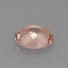 Morganita Rosado claro natural de 1.70 ct, Corte Óvalo, VVS-VS