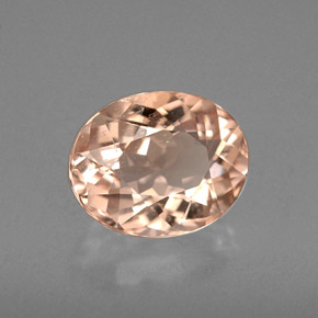 Morganita rosa natural de 1,51 ct, corte óvalo, VVS-VS