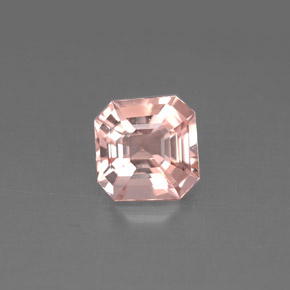 Morganita rosa natural de 1,28 ct, corte esmeralda, VVS-VS