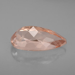 Morganita Salmón natural de 3.04 ct, En forma de pera, VVS-VS