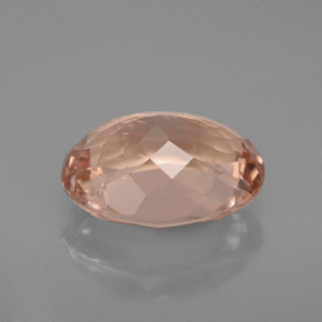 Morganita rosa natural de 3,40 ct, corte óvalo, VS