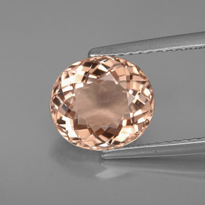 Morganita rosa natural de 2,64 ct, corte óvalo, VVS-VS