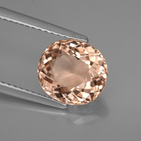 Morganita rosa natural de 2,64 ct, corte óvalo, VVS-VS