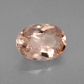 Morganita Salmón natural de 2.73 ct, Corte Óvalo, VVS-VS