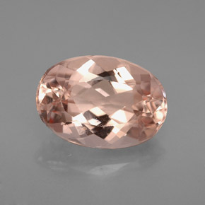 Morganita rosa natural de 3,22 ct, corte óvalo, VVS-VS
