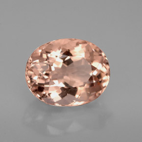 Morganita rosa natural de 3,13 ct, corte óvalo, VVS-VS