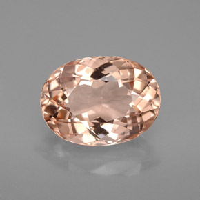 Morganita Salmón natural de 3.27 ct, Corte Óvalo, VVS-VS