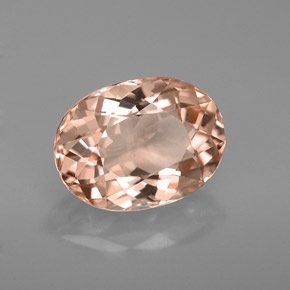 Morganita Salmón natural de 3.27 ct, Corte Óvalo, VVS-VS