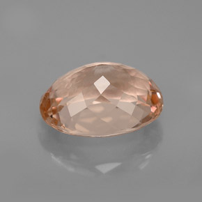 Morganita Salmón natural de 3.27 ct, Corte Óvalo, VVS-VS