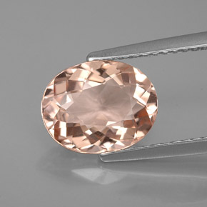 Morganita Salmón natural de 2.41 ct, Corte Óvalo, VVS-VS