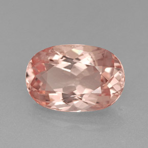 Morganita Salmón natural de 1.77 ct, Corte Óvalo, VVS-VS