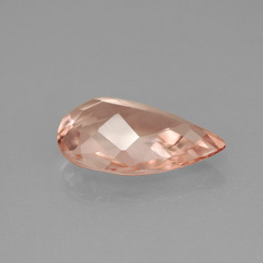 Morganita rosa natural de 2,80 ct, en forma de pera, VVS-VS