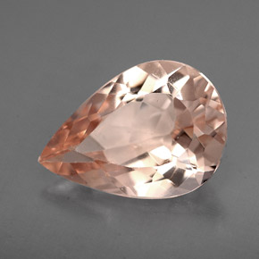 Morganita rosa natural de 3,21 ct, en forma de pera, VVS