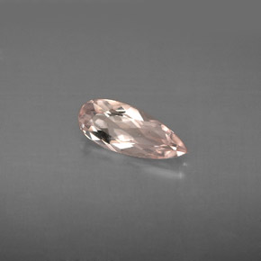 Morganita rosa natural de 0,74 ct, en forma de pera, VS