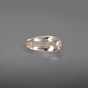 Morganita rosa natural de 0,74 ct, en forma de pera, VS
