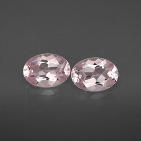 Gemas de morganita rosa natural de  ct, corte óvalo, VVS-VS