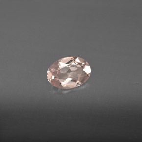 Morganita rosa natural de 0,60 ct, corte óvalo, VVS-VS