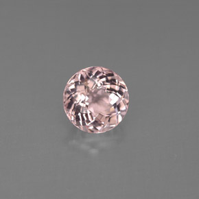 Morganita Rosado claro natural de 1.27 ct, Corte Redondo, VS