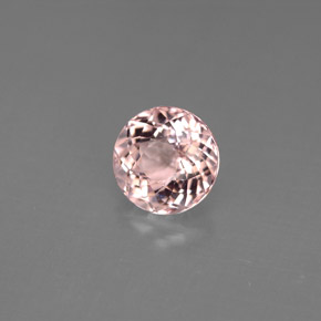 Morganita Rosado claro natural de 1.27 ct, Corte Redondo, VS